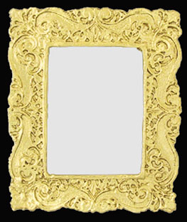 Dollhouse Miniature Mirrored Frame